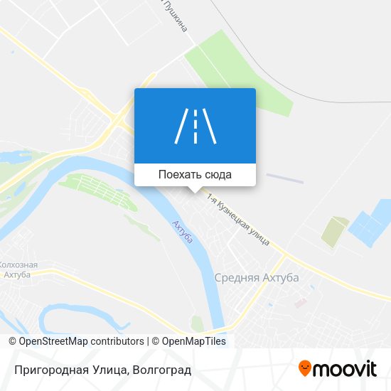 Карта Пригородная Улица