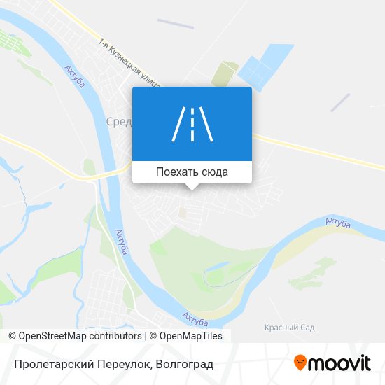Карта Пролетарский Переулок