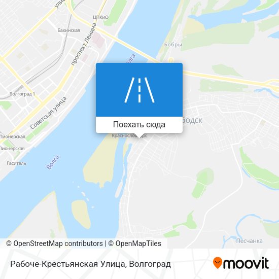 Карта Рабоче-Крестьянская Улица