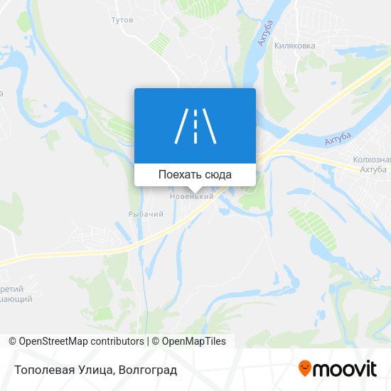 Карта Тополевая Улица