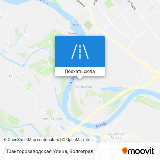 Карта Тракторозаводская Улица