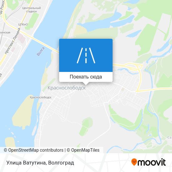 Карта Улица Ватутина
