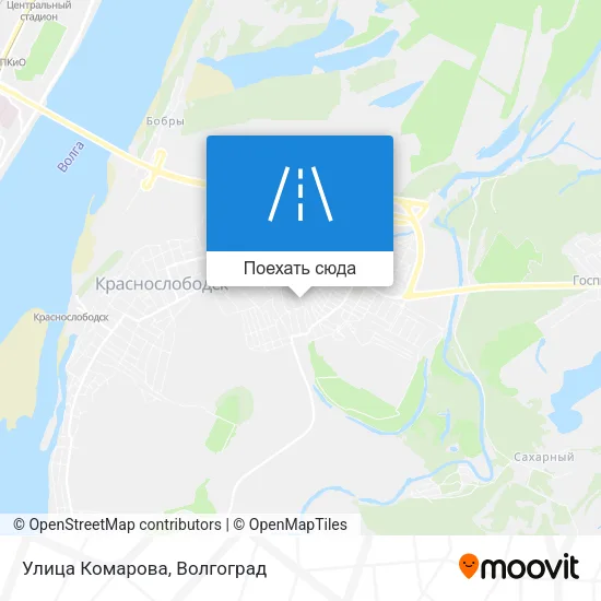 Карта Улица Комарова