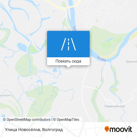 Карта Улица Новосёлов