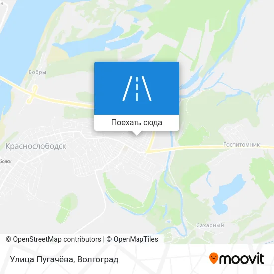 Карта Улица Пугачёва