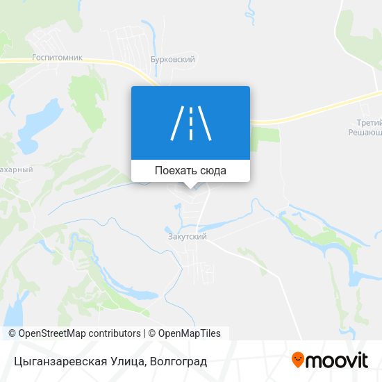 Карта Цыганзаревская Улица