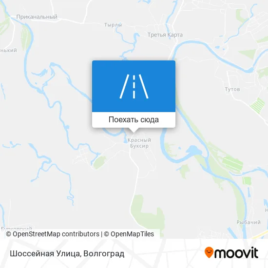 Карта Шоссейная Улица