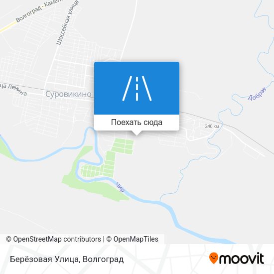 Карта Берёзовая Улица