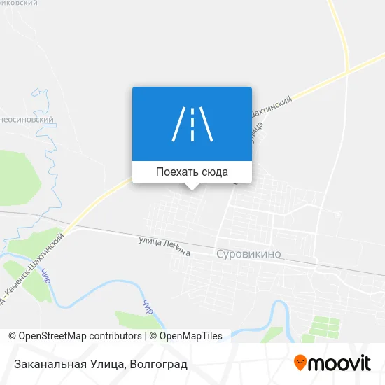 Карта Заканальная Улица