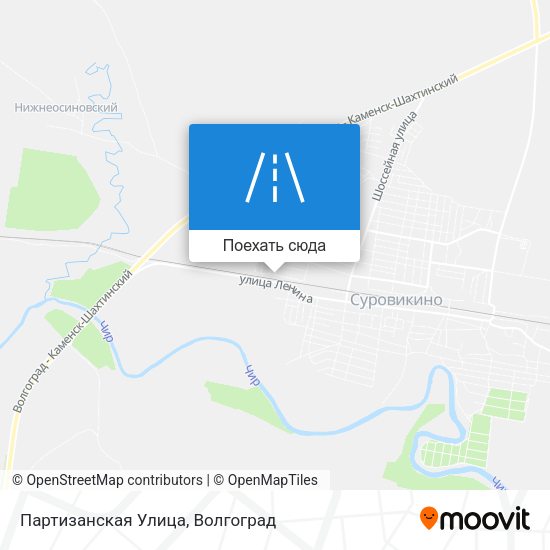 Карта Партизанская Улица