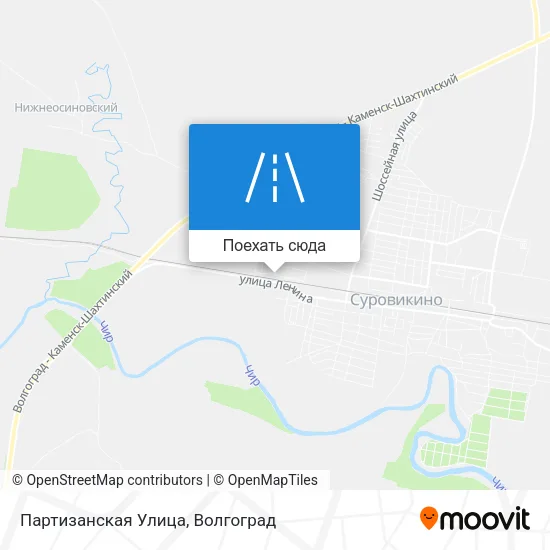 Карта Партизанская Улица