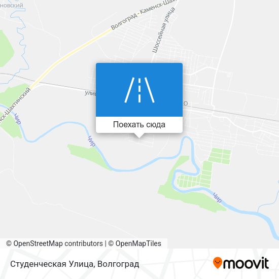 Карта Студенческая Улица