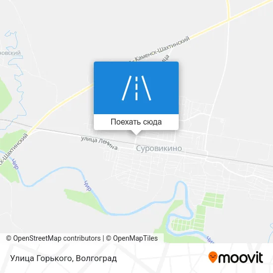 Карта Улица Горького