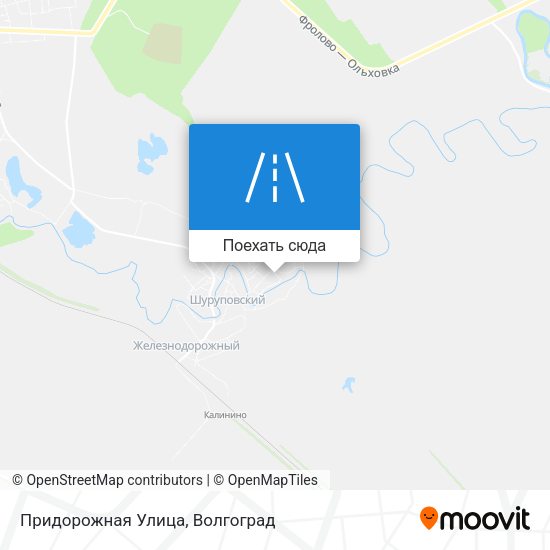 Карта Придорожная Улица
