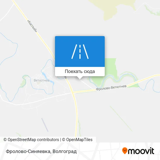 Карта Фролово-Синяевка