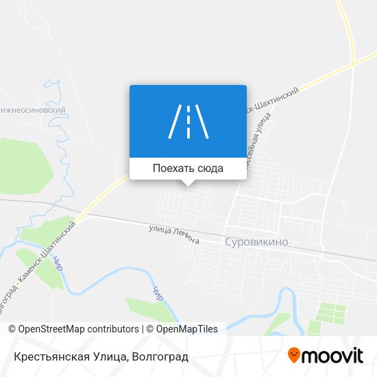 Карта Крестьянская Улица