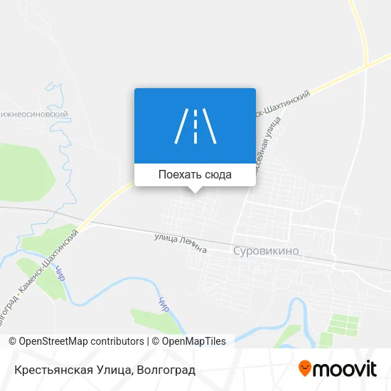 Карта Крестьянская Улица