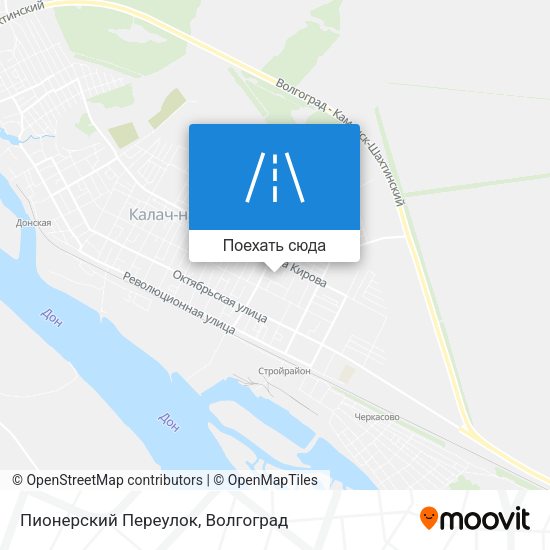 Карта Пионерский Переулок