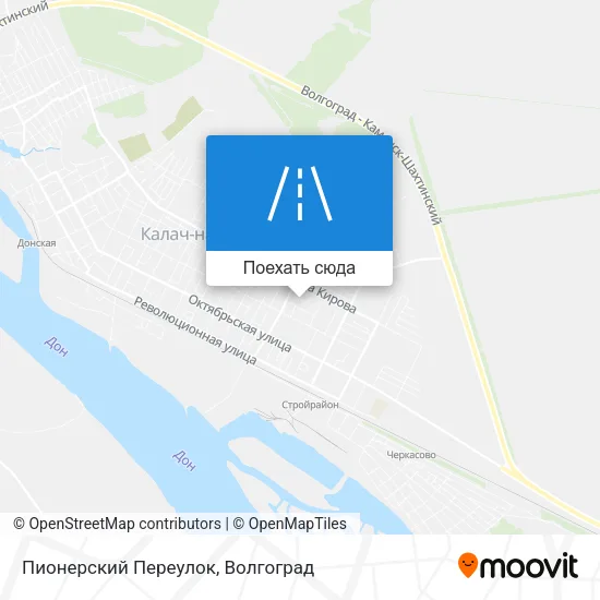 Карта Пионерский Переулок