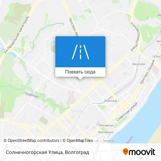 Карта Солнечногорская Улица