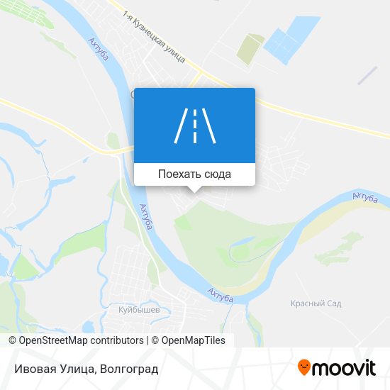 Карта Ивовая Улица