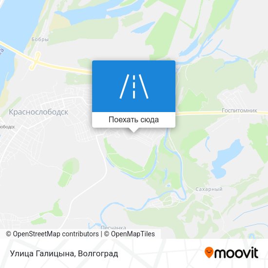 Карта Улица Галицына