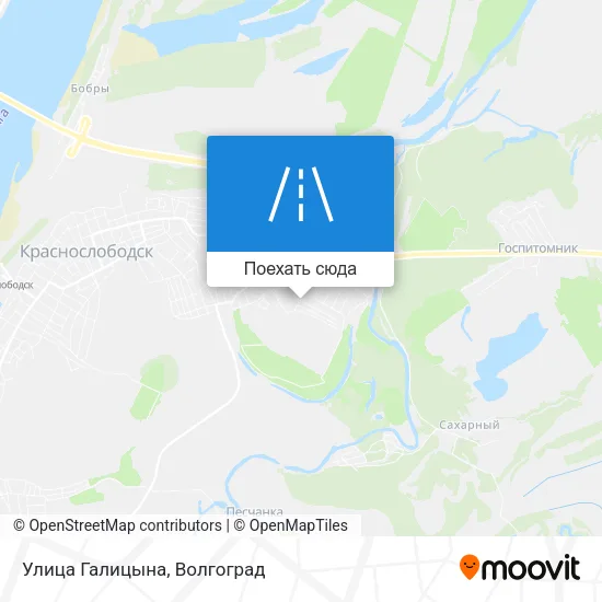 Карта Улица Галицына