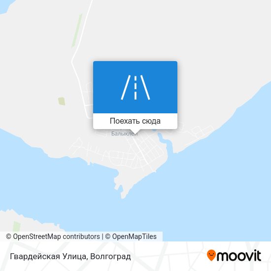 Карта Гвардейская Улица