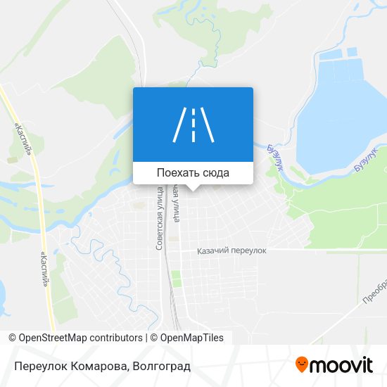 Карта Переулок Комарова