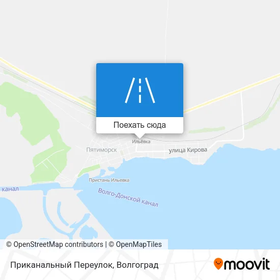 Карта Приканальный Переулок