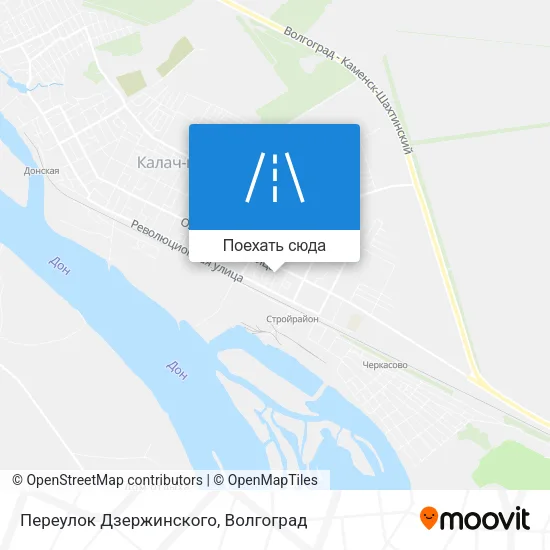 Карта Переулок Дзержинского