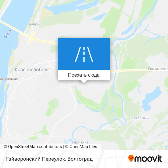 Карта Гайворонский Переулок