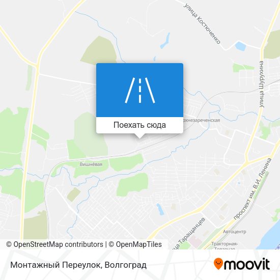 Карта Монтажный Переулок