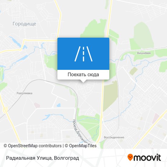 Карта Радиальная Улица