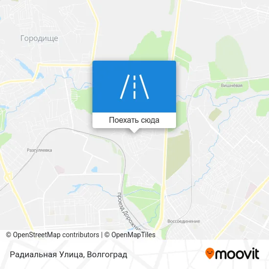 Карта Радиальная Улица