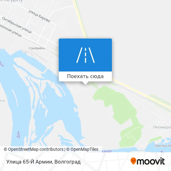 Карта Улица 65-Й Армии
