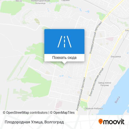 Карта Плодородная Улица