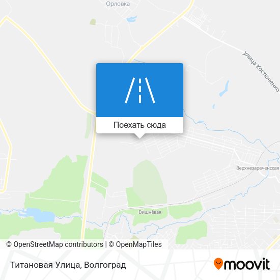 Карта Титановая Улица