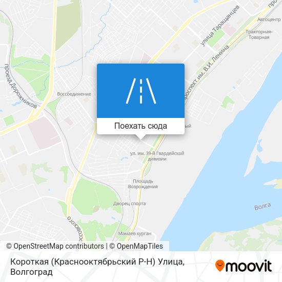 Карта Короткая (Краснооктябрьский Р-Н) Улица