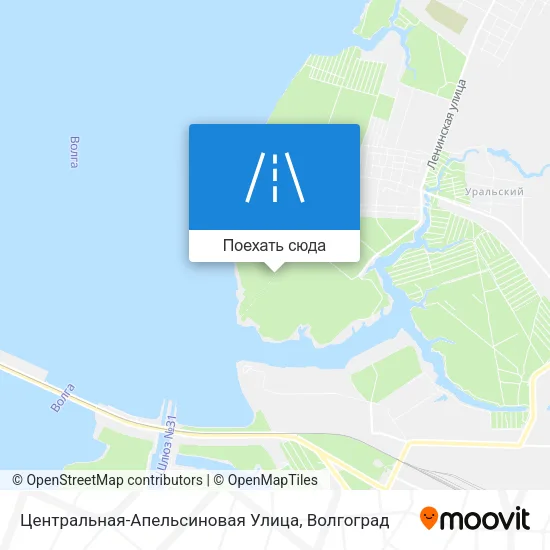 Карта Центральная-Апельсиновая Улица