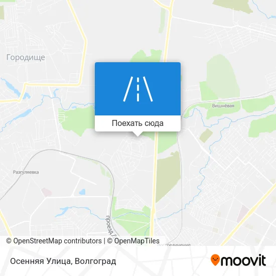 Карта Осенняя Улица