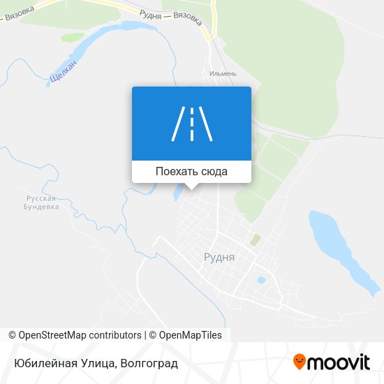 Карта Юбилейная Улица