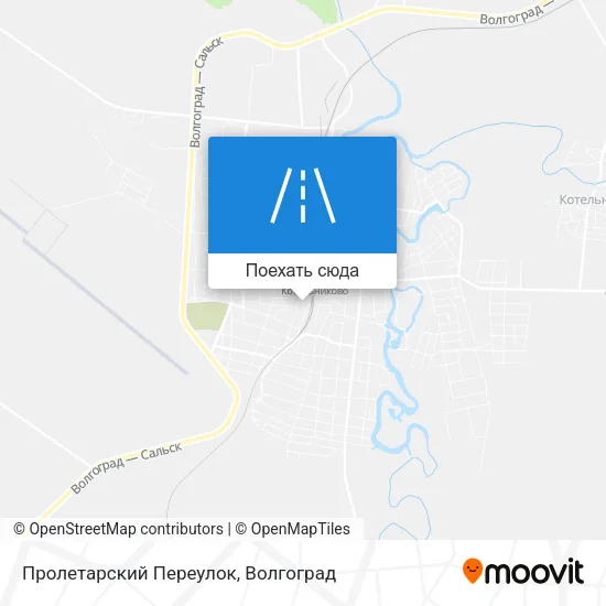 Карта Пролетарский Переулок