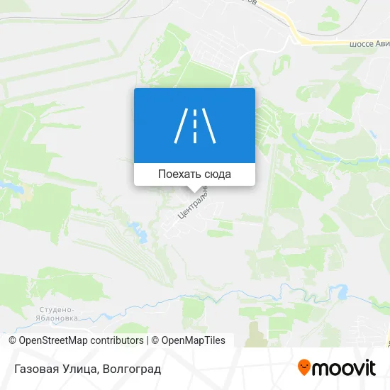 Карта Газовая Улица