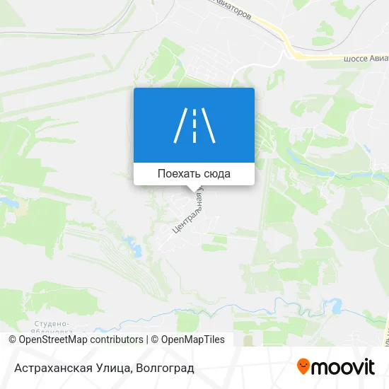 Карта Астраханская Улица