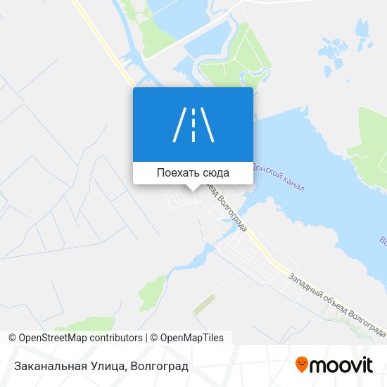 Карта Заканальная Улица