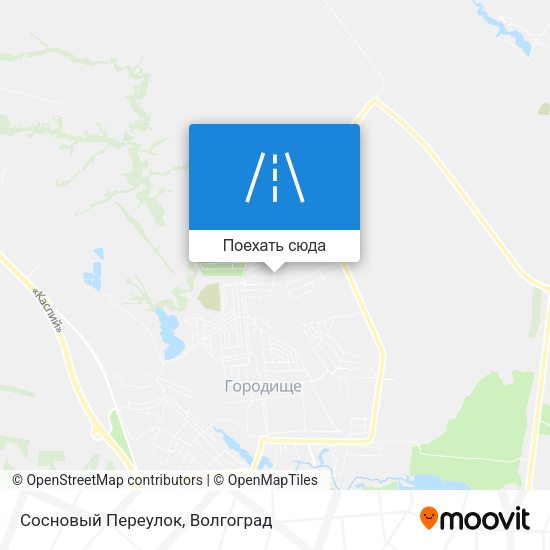 Карта Сосновый Переулок