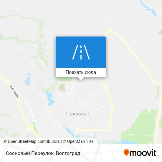 Карта Сосновый Переулок