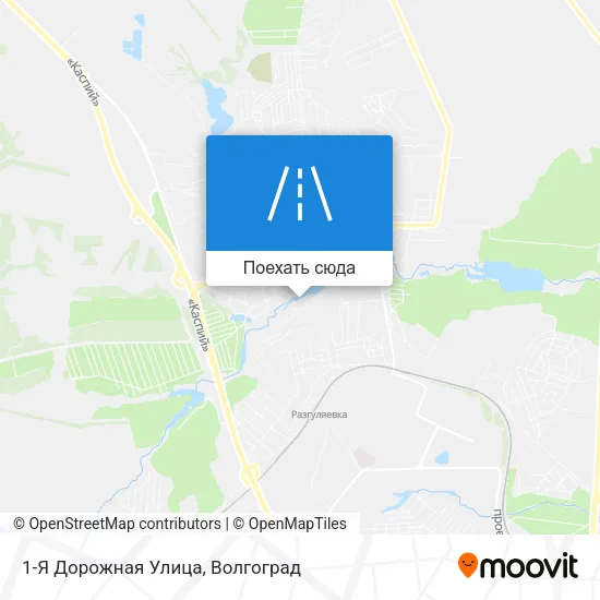 Карта 1-Я Дорожная Улица