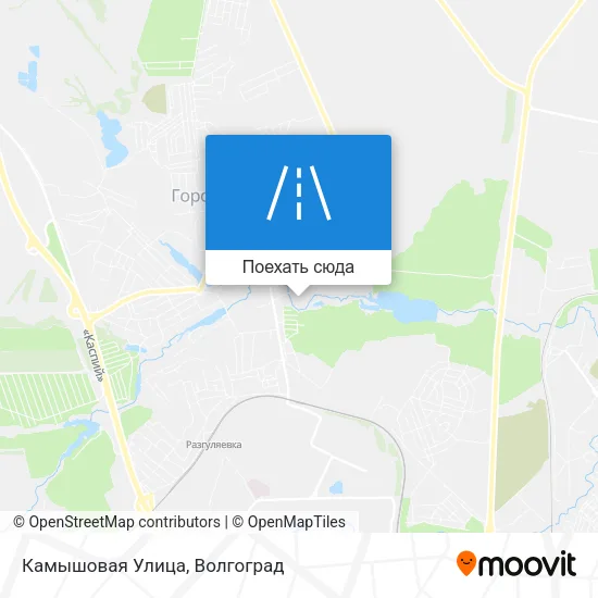 Карта Камышовая Улица